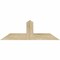 Ekena Millwork Portland Rough Sawn Timber Gable Bracket, Douglas Fir, 36"W x 12"H x 4"D x 4"F, 8/12 Pitch GBW036X12X0404POR00RDF - alternate 1